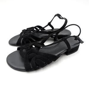 Paul Green Rumi Sandals Adjustable Women's Black Size US7/UK4.5 EU37.5